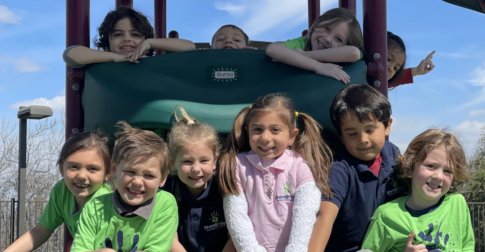 group of students on the playground